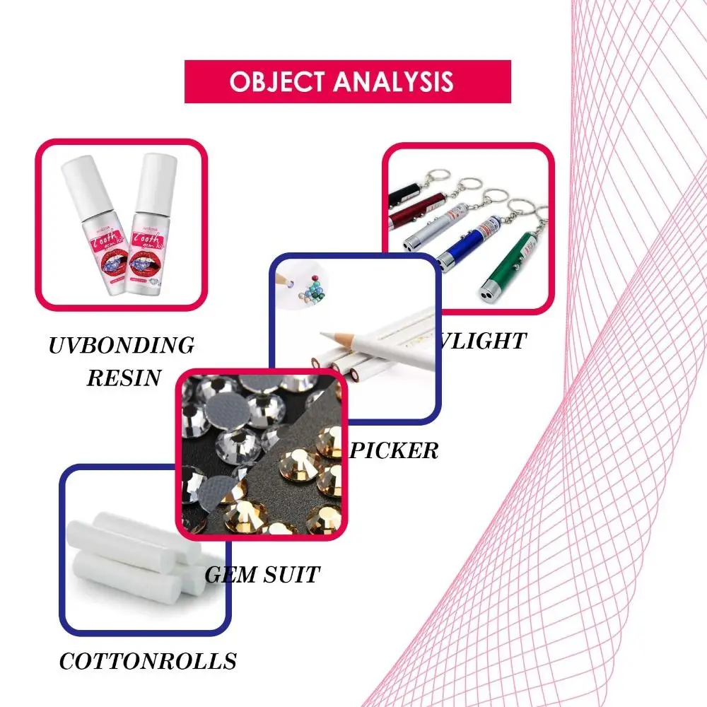أحجار كريمة أسنان أسنان ، زخرفة أكريليك ، ملونة ، أشكال مختلفة ، ماس كريستالي ، زخرفة جديدة