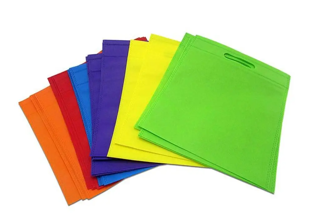 

20 Pcs Whosales Custom LOGO Eco Reusable Foldable Non-woven Fabric Gift Bag Non Woven Shopping Tote Bag With Handle Personalize