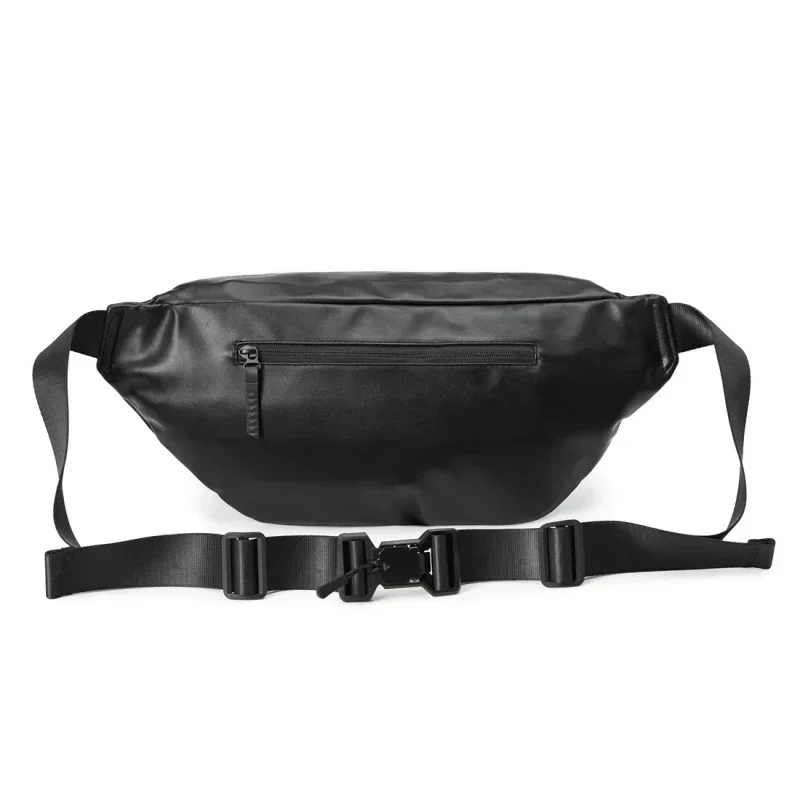 Fashion Leather Men's Chest Trend Waist Outdoor Sports Male Shoulder Crossbody Bag Casual Fanny Pack