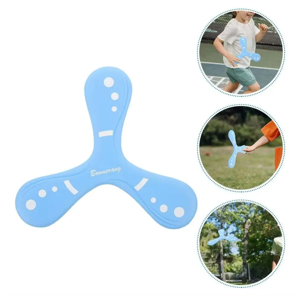 Juguete Boomerang volador de retorno rápido, Boomerang Interactivo Profesional de tres hojas, divertido juego de captura de regreso