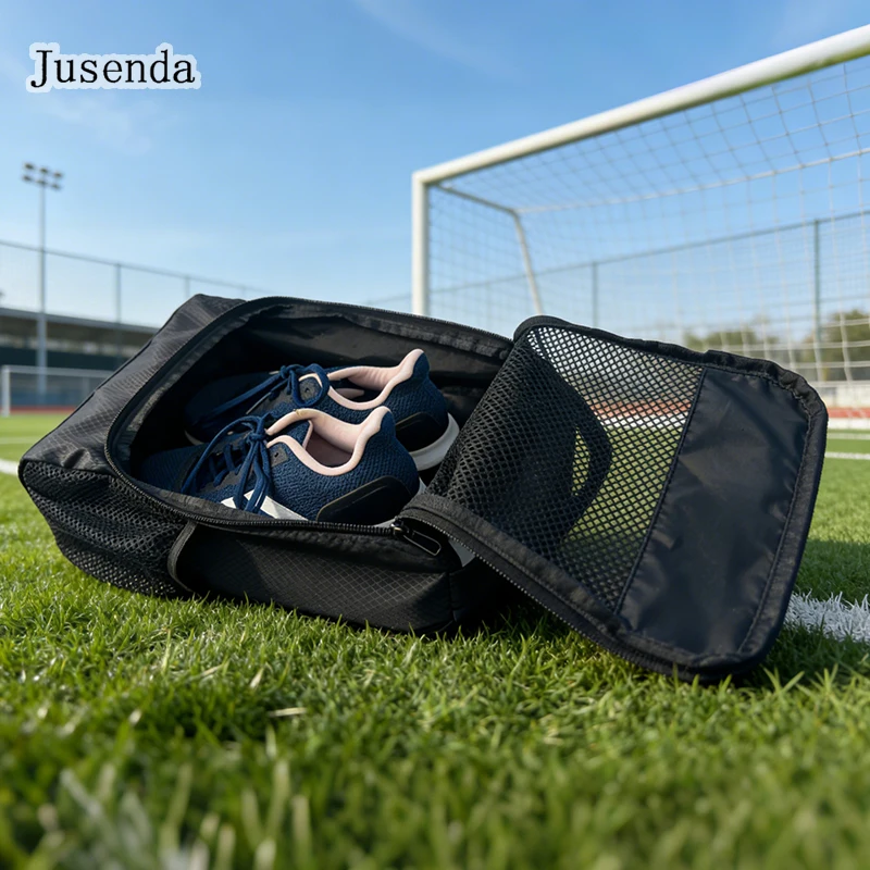 Lightweight Breathable Shoe Bag for Golf & Sports, Portable Oxford Cloth Shoe Carrier Bag, Dustproof Handbag for Travel Storage