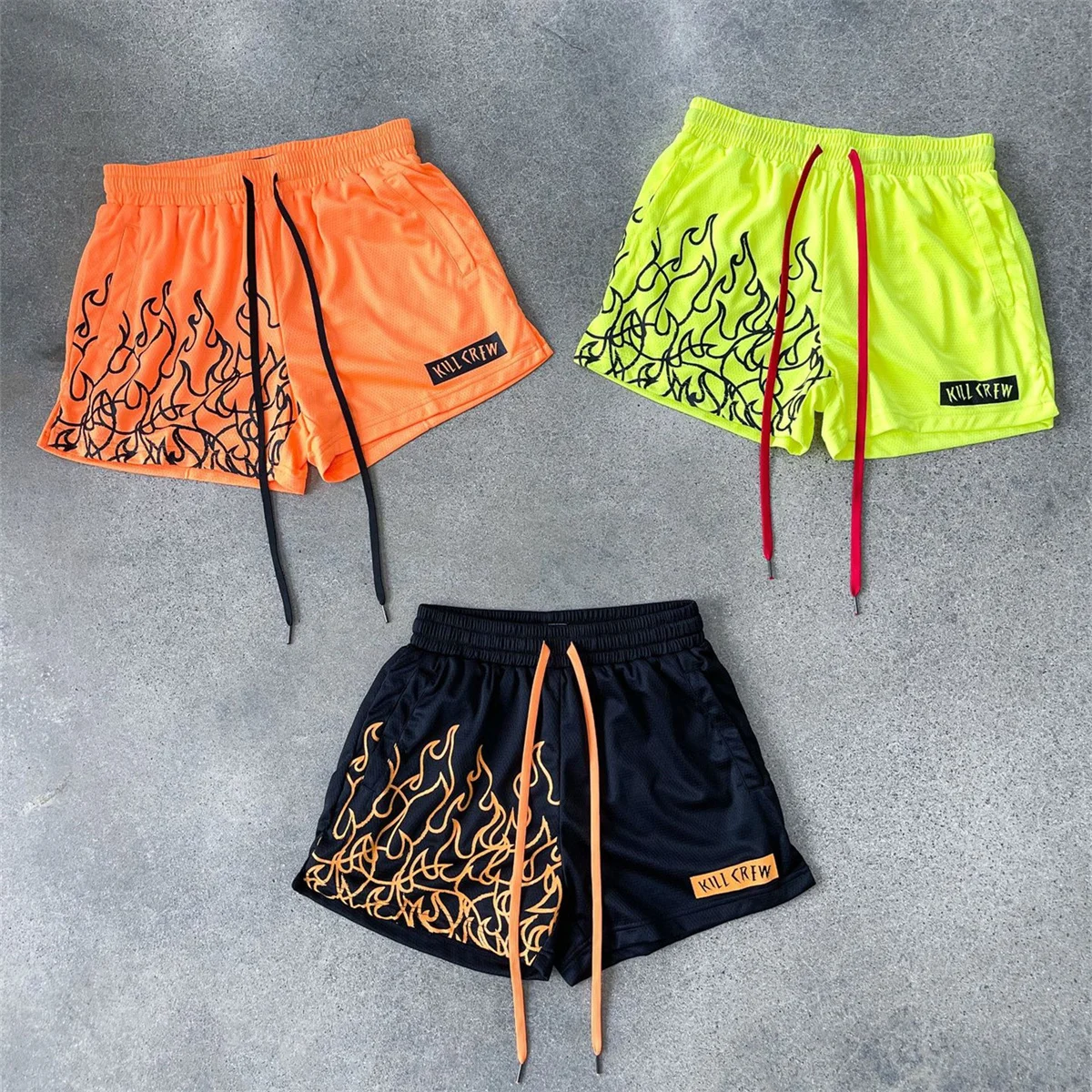 

New Quick Dry Running Sport Shorts Men Summer Gym Fitness Bodybuilding Breathable Mesh Bermuda Boxing Training Male Beach Pants