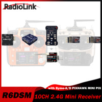 RadioLink R6DSM 10CH 2.4G Mini Receiver Telemetry w/ Flight Controller FC for RC Drone AT10II/AT10/AT9S Pro/AT9S/AT9 Transmitter