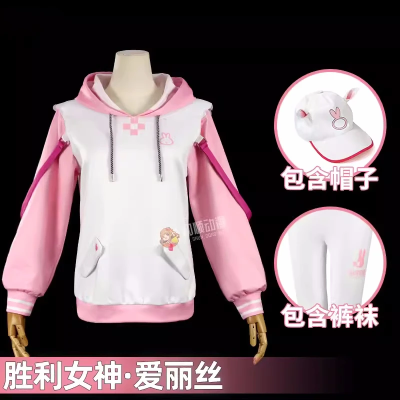 

Game NIKKE The Goddess Of Victory Alice Cosplay Suit Daily Coat Women Role Play Clothing Hoodie Carnival Halloween Party Suit