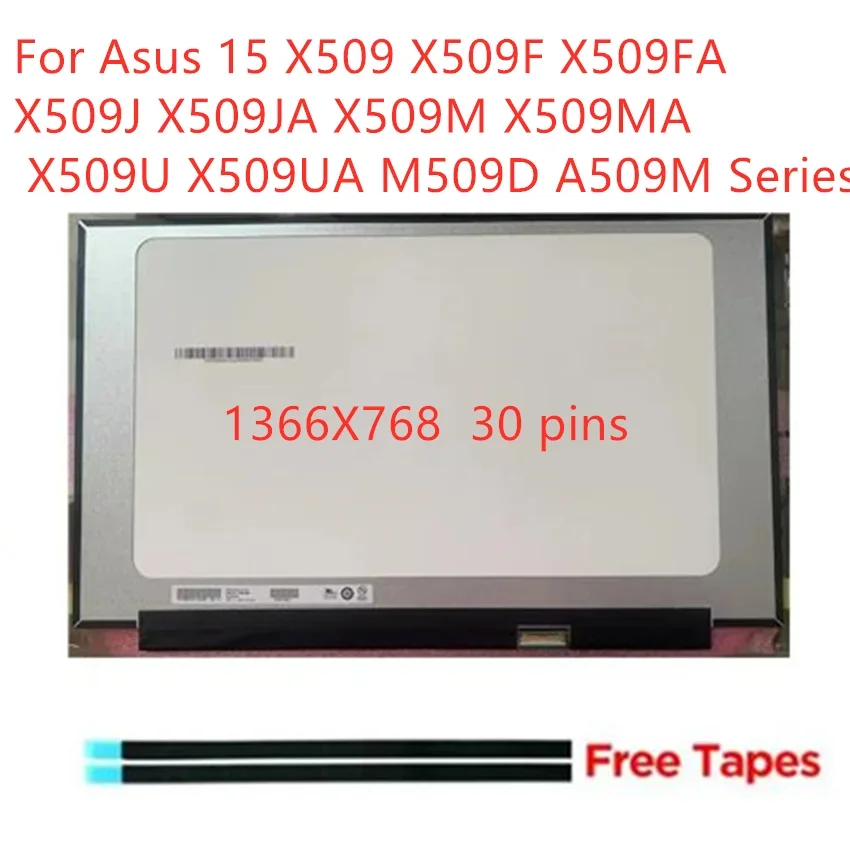 

F HD Display For Asus 15 X509 X509F X509FA X509J X509JA X509M X509MA X509U X509UA M509D A509M Series Non-touch LCD Matrix Panel