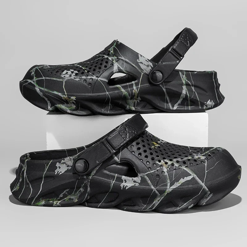 حجم كبير 46 47 الصيف الصنادل للرجال والنساء تنفس إيفا نعال شاطئ الرجال قباقيب الرجال الوجه يتخبط الراحة الرجال حذاء كاجوال #4
