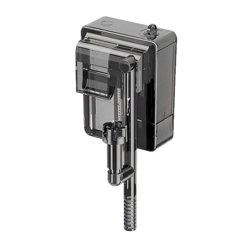 SOFT-Three-In-One Wall-Mounted Fish Tank Filter Silent Adjustable Flows Waterfall Filter 3W