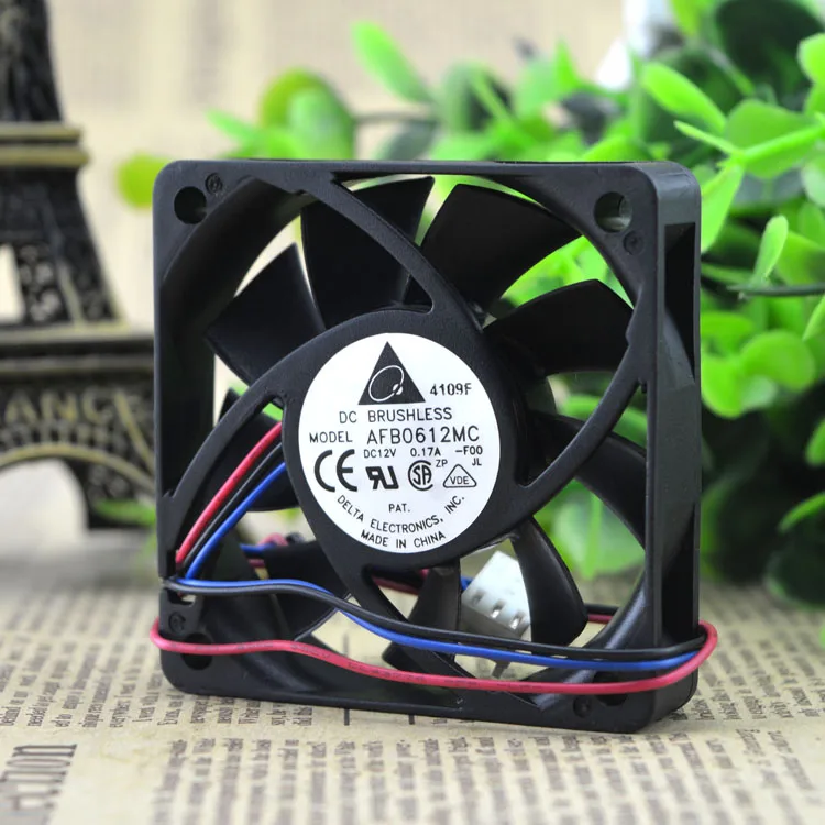 

AFB0612MC ORIGINAL 6015 DC12V 0.17A 3WIRES COOLING FAN