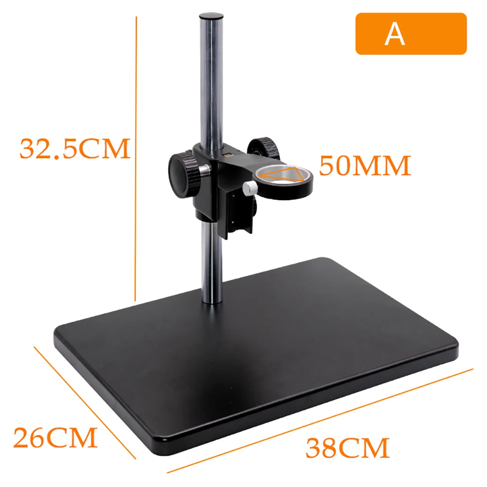 XDC-10A Microscope Stand Video Monocular 5CM Lens Adjustment Bracket Experimental Test Lifting Platform Large Base