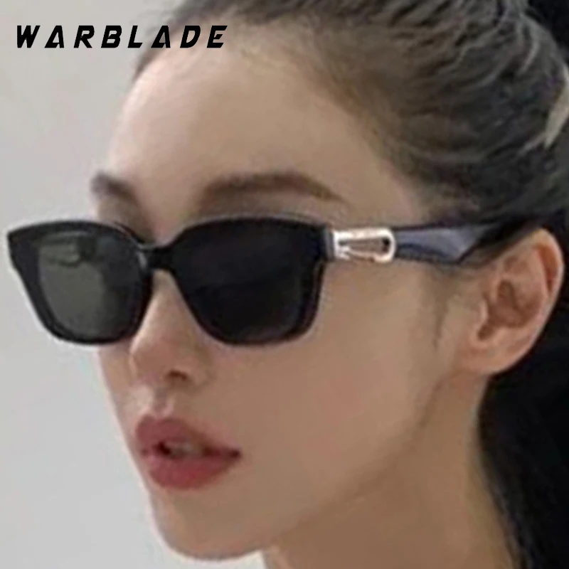 

Fashion Brand Design Square Frame Women Sunglass Metal Hook Buckle Luxury Sunglass Men Travel Outdoor Drive Shade Eyewear UV400