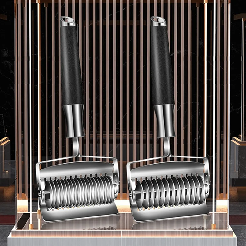 

A02F-Manual Noodle Cutter, Household Multi-Function Noodle Making Tool, Multi-Purpose Noodle Cutter Slicers Side By Side