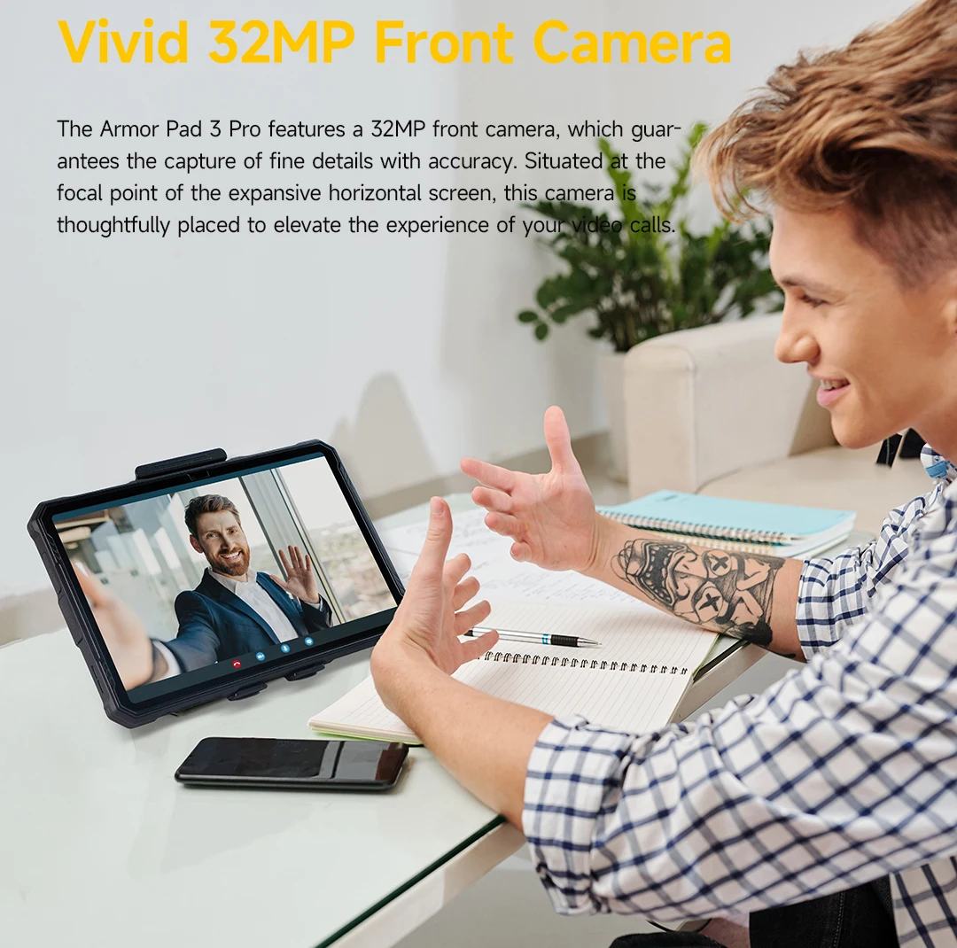 Ulefone Armor Pad 3 Pro Rugged Tablet 33280 mAh MediaTek MT8788 16GB RAM(8+8) 256GB ROM 50MP 10.36"2K Android