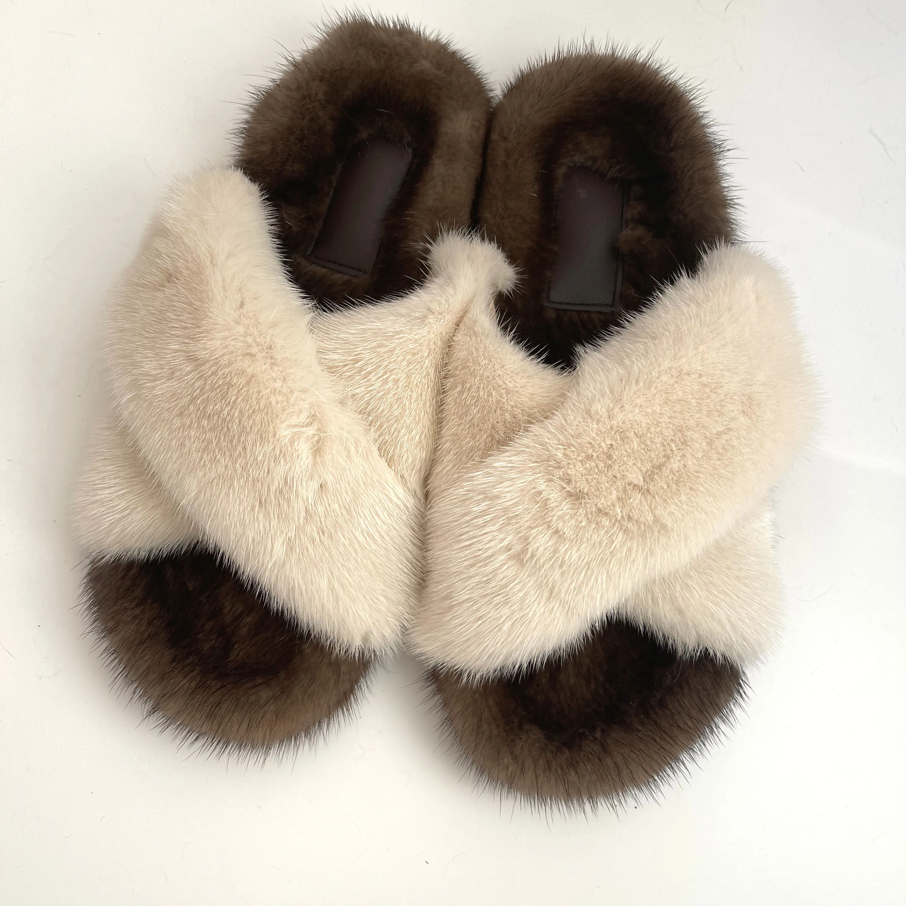 Ladies Thick Sole Slipper Women Fashion Mink Soft Sole EVA Indoor Slippers  Autumn/Winter Non-Slip Casual Flat Outdoor Shoes