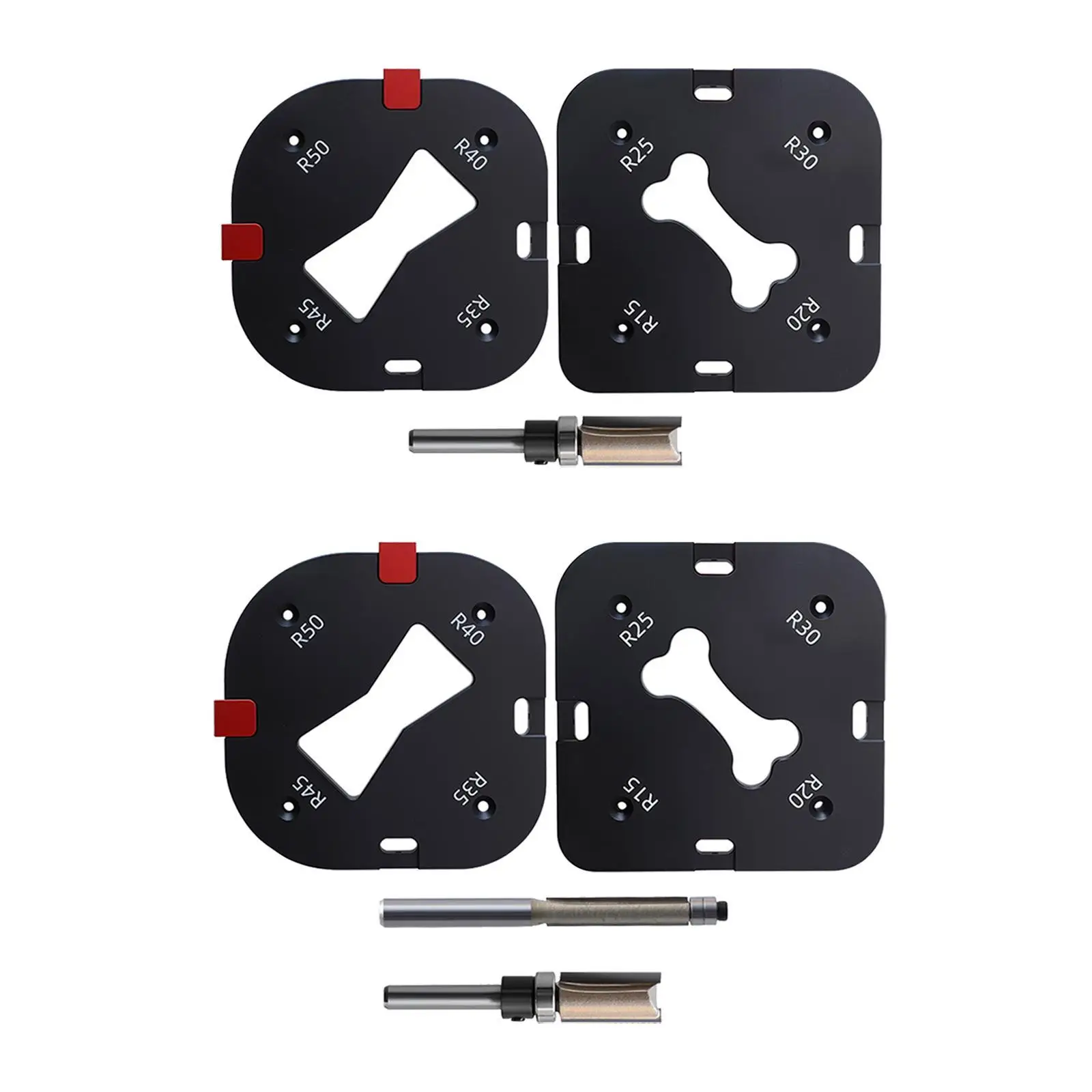 2 шаблона фрезера радиуса R15 R20 R25 R30 R35 R40 R45 R50 ARC режущий вспомогательный инструмент