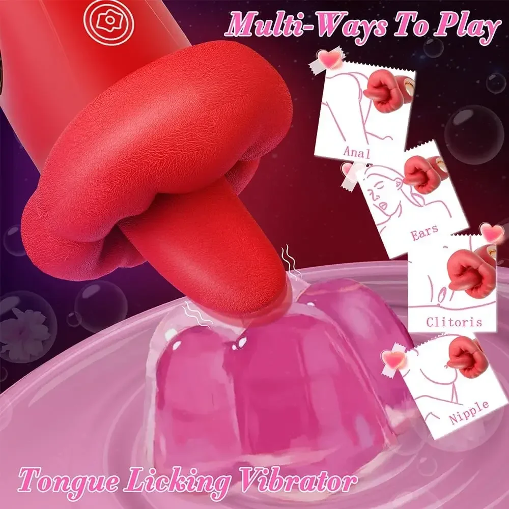 Powerful Swing Tongue Lick Vibrator For Women Clitoris Nipples Stimulator Vagina Masturbators Massager Female Adult Sex Toys 18+