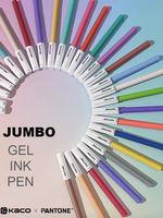 KACO JUMBO Gel Pen Color Leader Pantone Co-branded Stable and Easy to Write DuraBall Nib Dark Black Ink Pleasing School Supplies