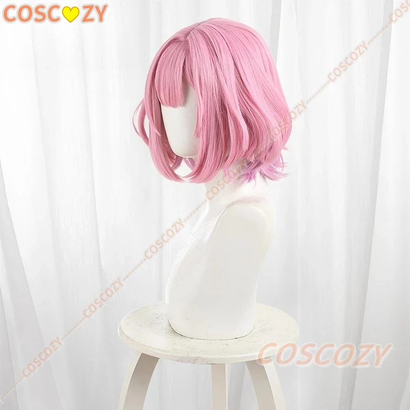

☎UWAWA Anime Watanare Amaori Renako Cosplay Wig Vibrant Pink Short Bob Hair Wigs For Women Girls Black Hairpins Props Festival ☎