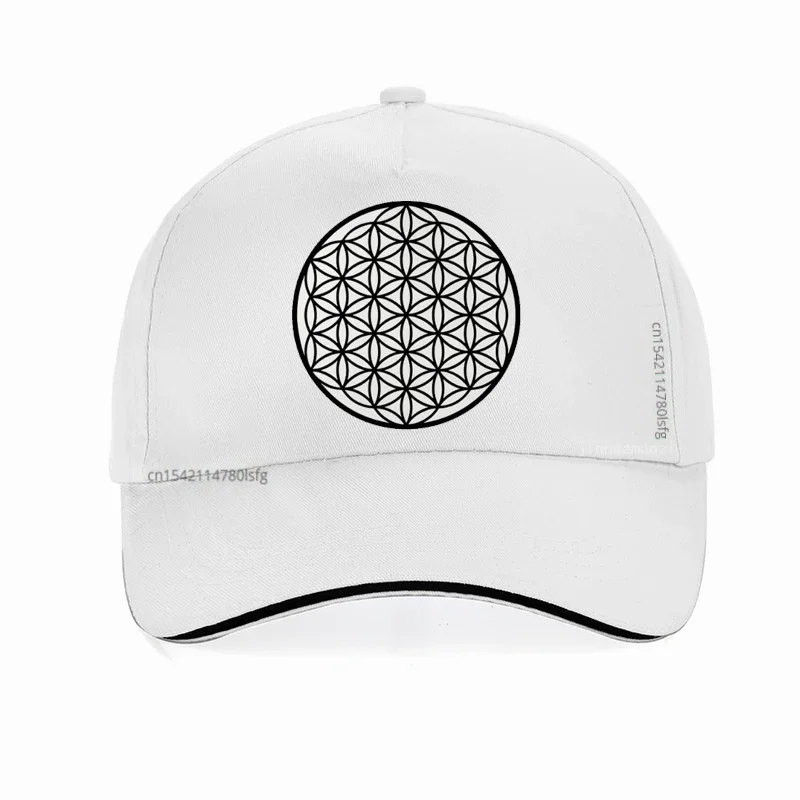 Flower of Life Steel Mandala Metatron Baseball Cap Sacred Geometry Dad hat flor de la vida hat Summer Adjustable Snapback Hats