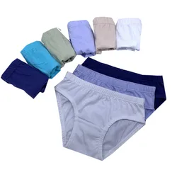 5pc Baby Boys Solid Color Panties Briefs Kids Underwear Children Underpants Suit 1-12 Years