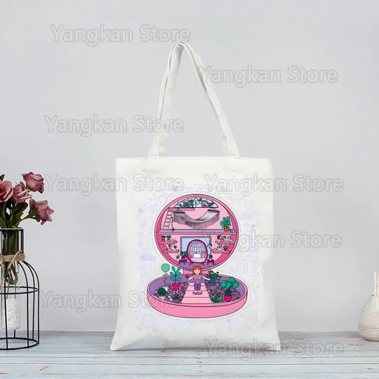 بولي جيب طباعة حقيبة تسوق قابلة لإعادة الاستخدام Bolsas De Tela البقالة المتسوق التسوق حقيبة الجوت حقيبة قطنية الجوت Sacola Reciclaje