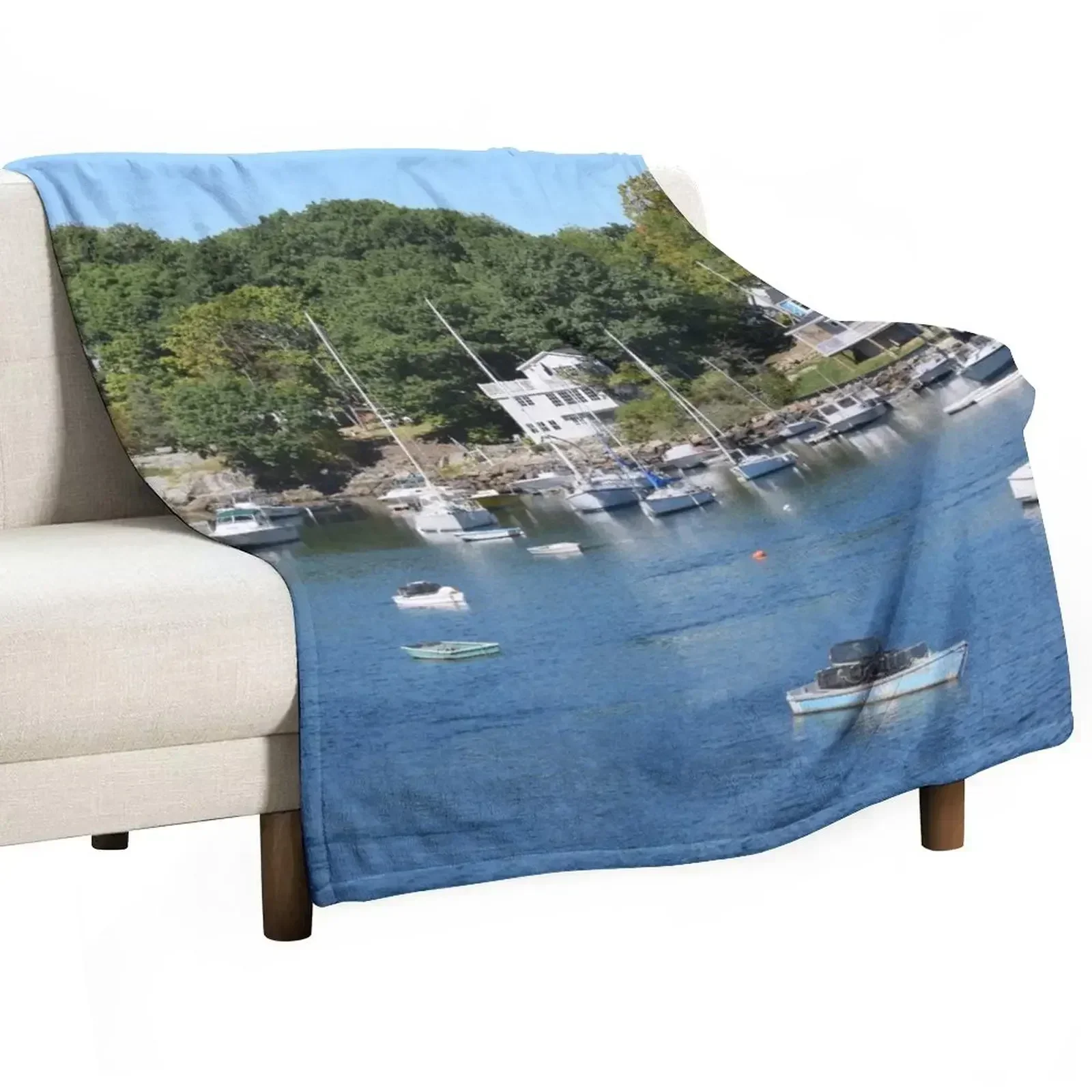 

Perkins Cove Ogunquit, Maine Throw Blanket anime Kid'S Decorative Beds sofa bed Blankets