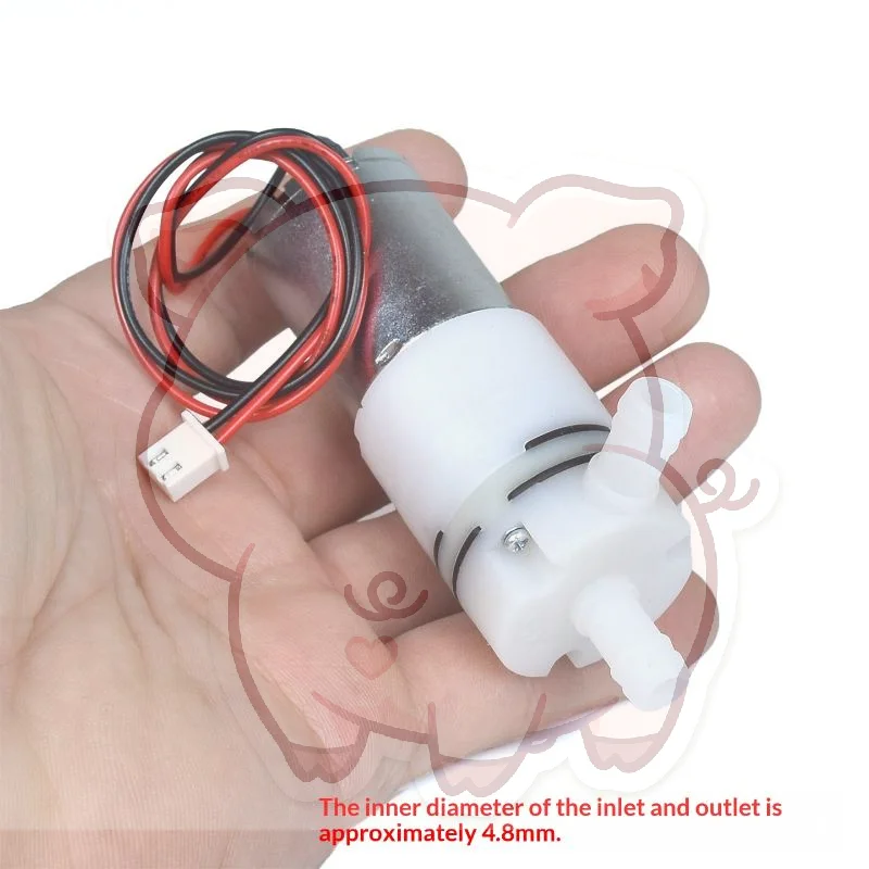 Mini DC 12V-24V Water Pump 370 Motor Large Flow High Efficiency for DIY Aquarium Dispenser Desktop Fountain Use