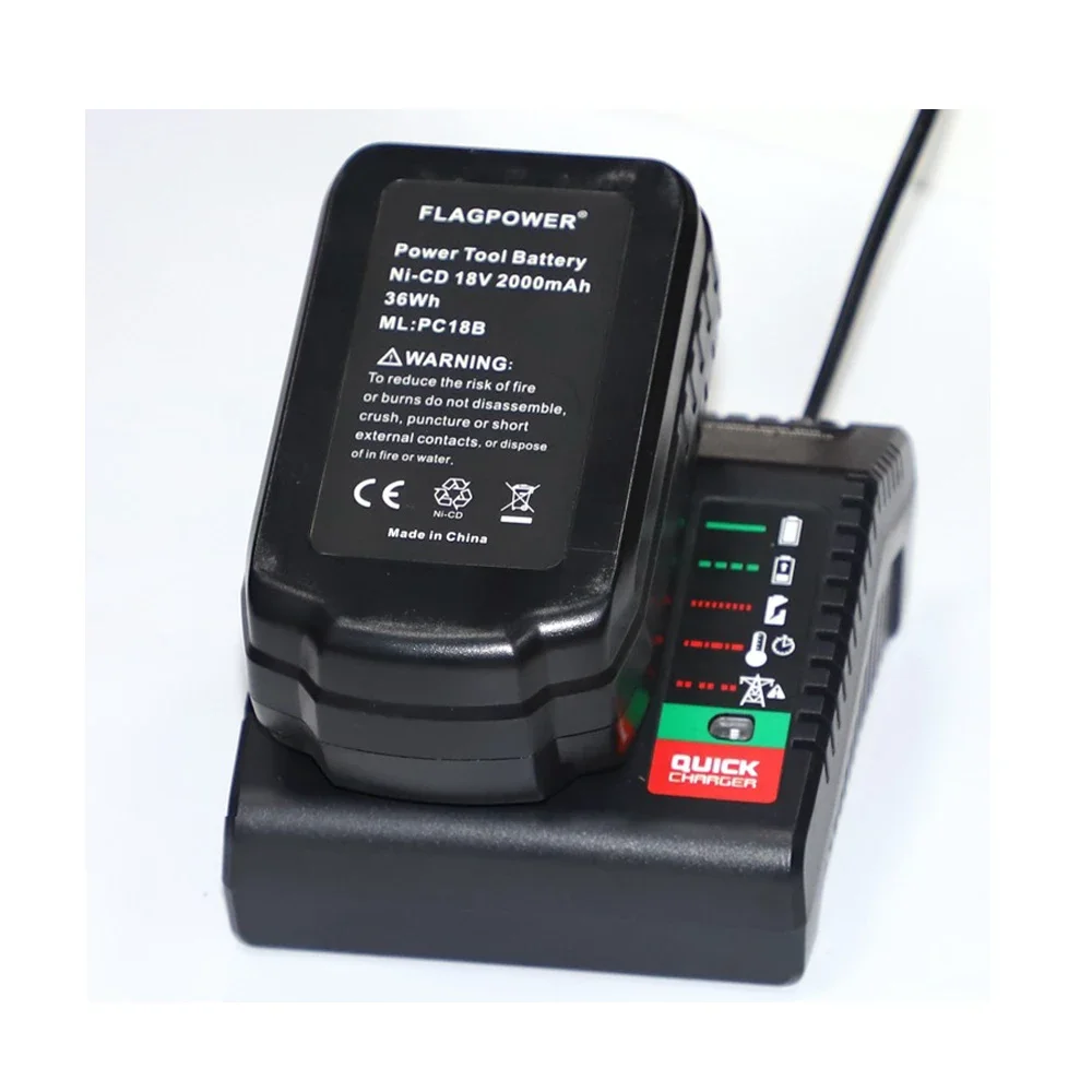 Cargador de batería PCXMVC para Black & Decker para Cable Porter, batería de iones de litio de 18V, ni-cd y ni-mh, cargador de herramientas eléctricas PC18B PC18BL