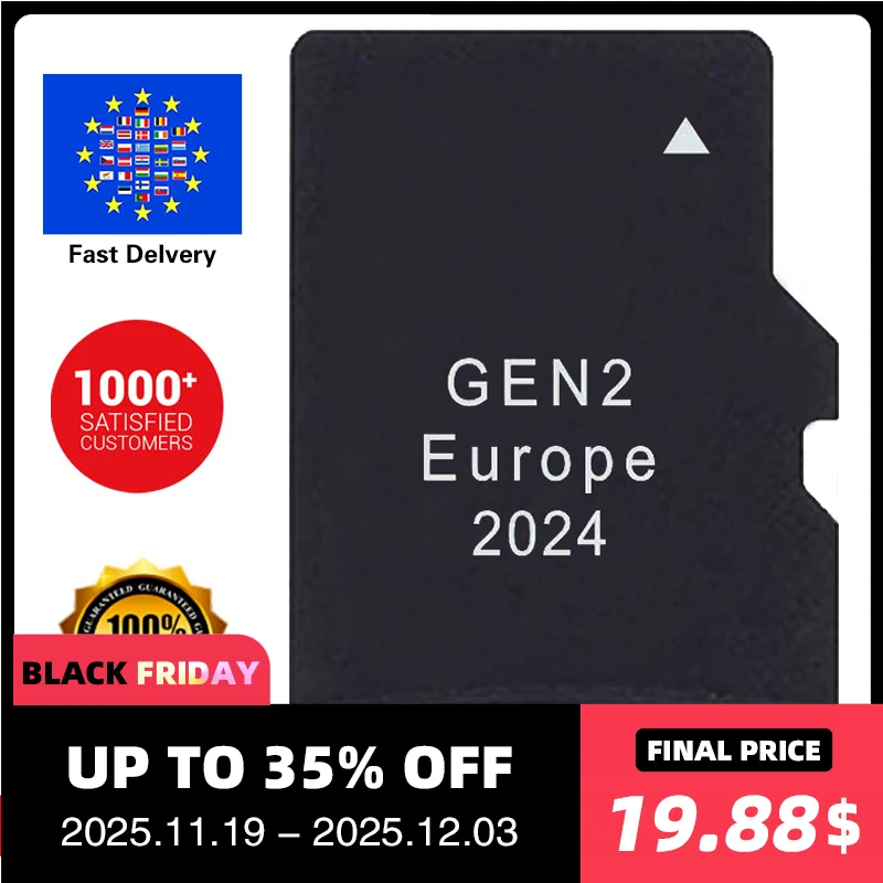 

TF Card for Subaru GEN2 Fujitsu Ten Sat Nav 2024 Update Maps EU UK CAN/USA/MEX P56YH03-E2024 for Outback/Levorg/Impreza/WRX/STI