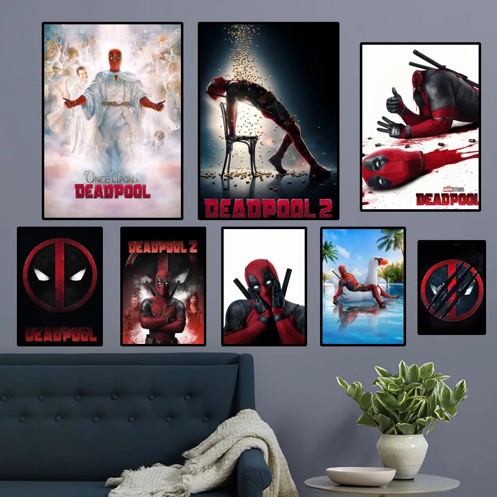 Beast Kingdom D-Deadpool Funny Hero Poster Home Room Decor Livingroom Bedroom Aesthetic Art Wall Painting Stickers