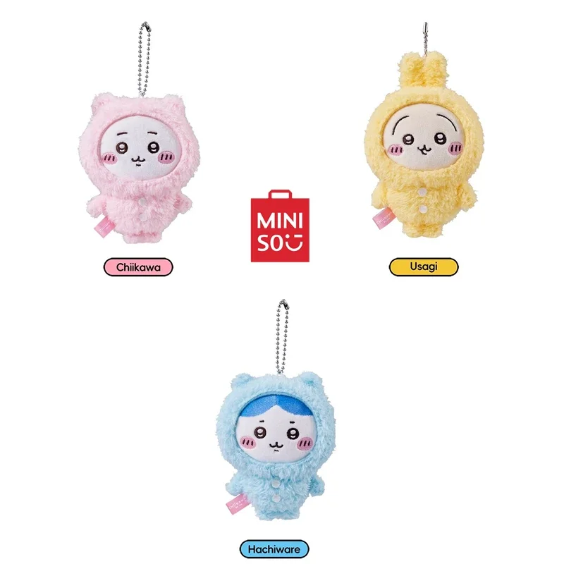 MINISO Chiikawa Series Pajamas Plush Pendant Anime Hachiware School Bag  Doll Usagi  Children\'s Toy Birthday Gift