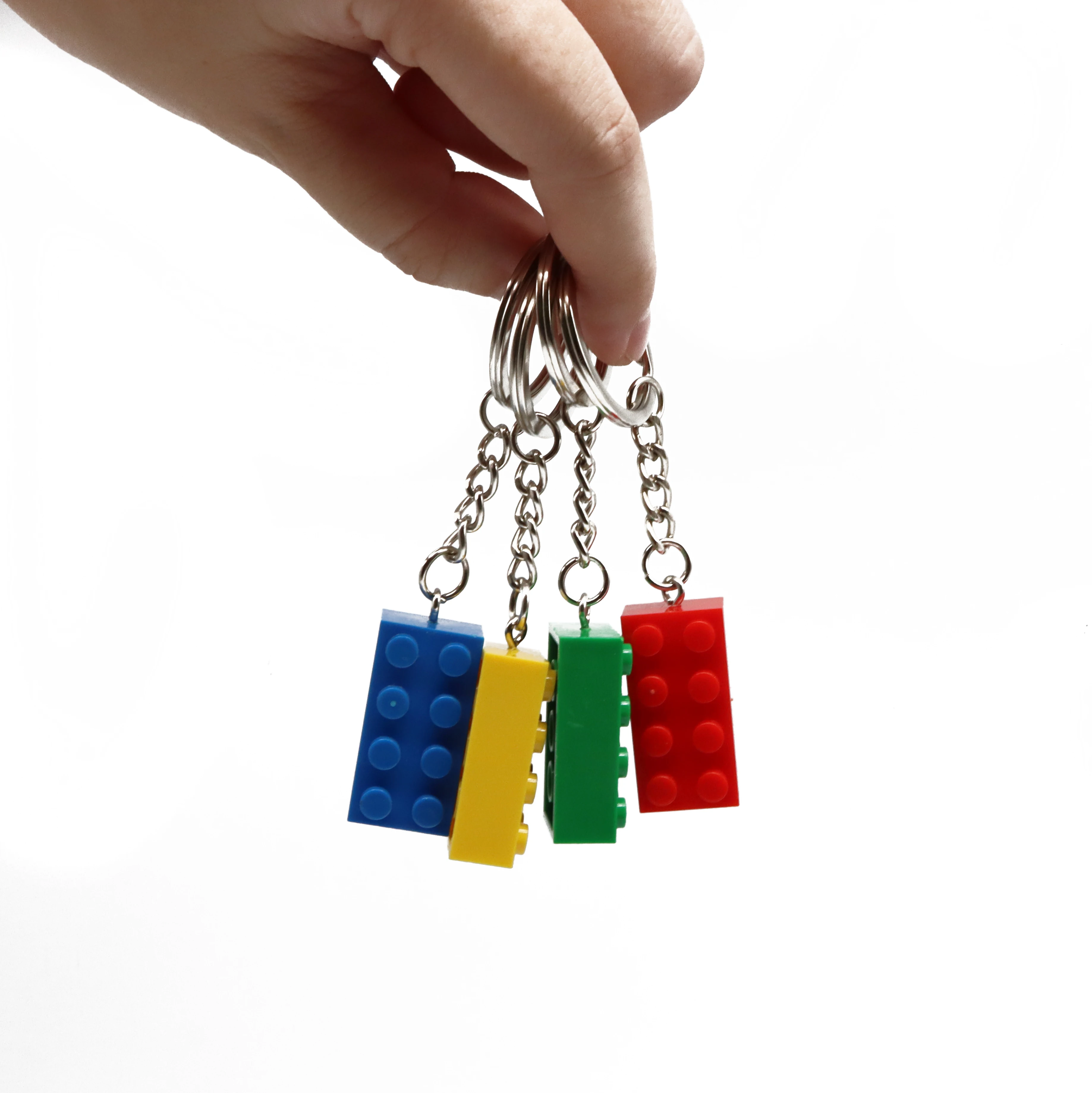 3001 Building Blocks Keychain Hanging Ring Bricks 23 colors 2x4 DIY Accessories Creative Model Kits Set Toys for Children