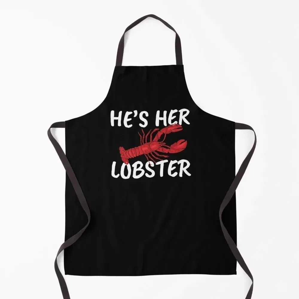 

He's Her Lobster Apron Women's Dress Kitchen Man For Men professional hairdresser Apron