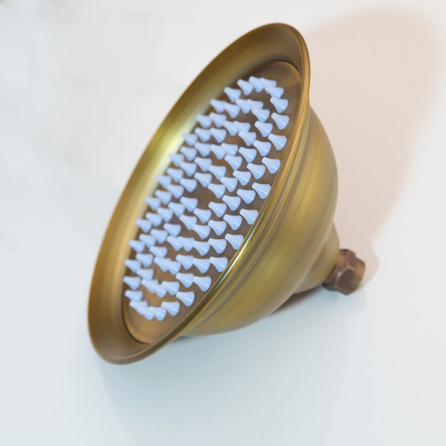 Imagem -05 - Antique Brass Round Rainfall Shower Head Alta Pressão Rotação de 360 ° Ajustável Waterfall Rain Polegada