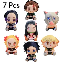 @20cm Hot Japan Slayer Plush Dolls Lovely Anime Kimetsu No Yaiba Kamado Tanjirou Nezuko Zenitsu Kyoujurou Toys Kids Gifts