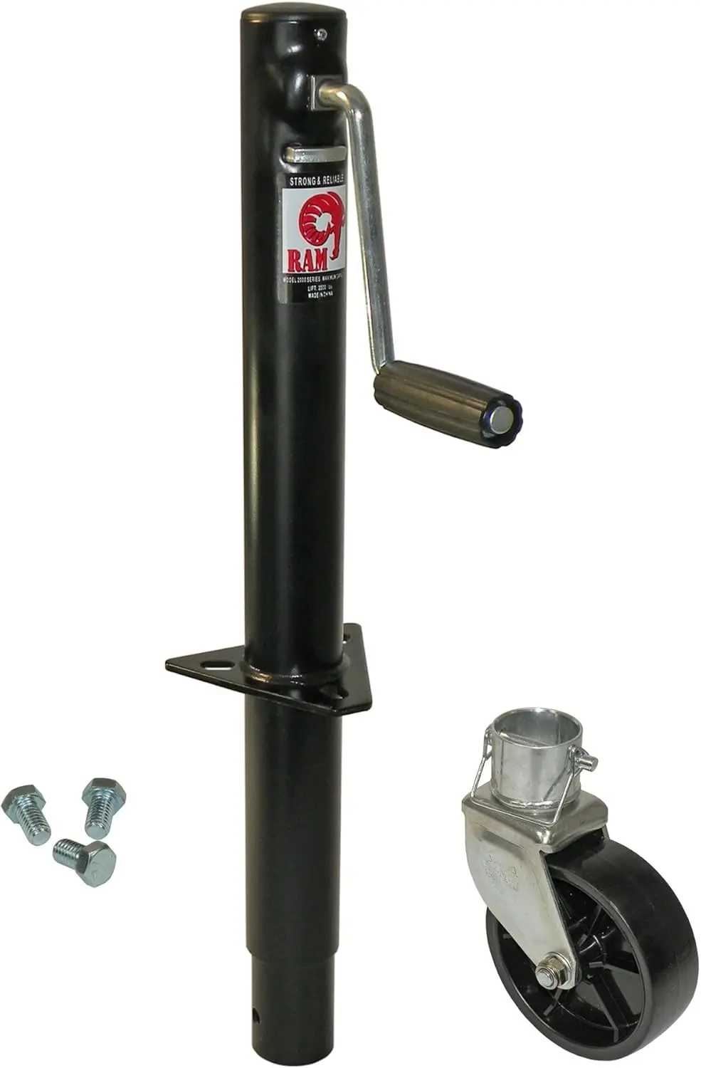 

A-Fe Trailer Jack with Wheel and Mounting Hardware