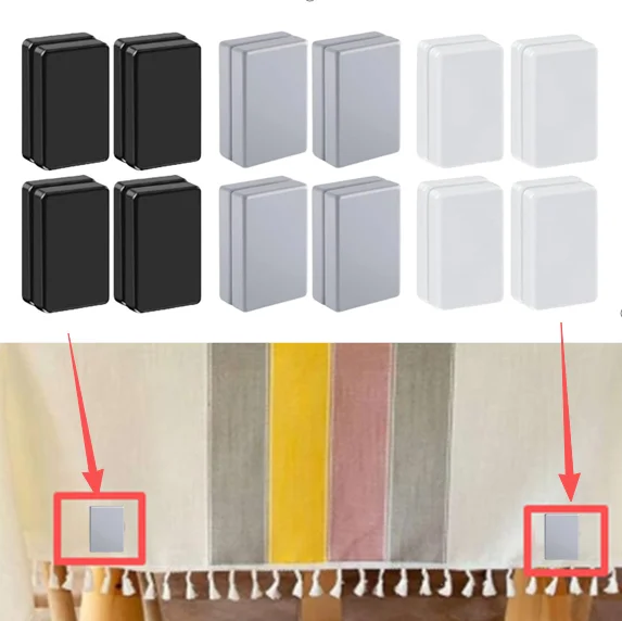 4 Pairs Curtain Weight Magnet Curtain Weight Magnet Support Device: Fix The Curtains, Flags, Tablecloths Curtain Weight Magnet