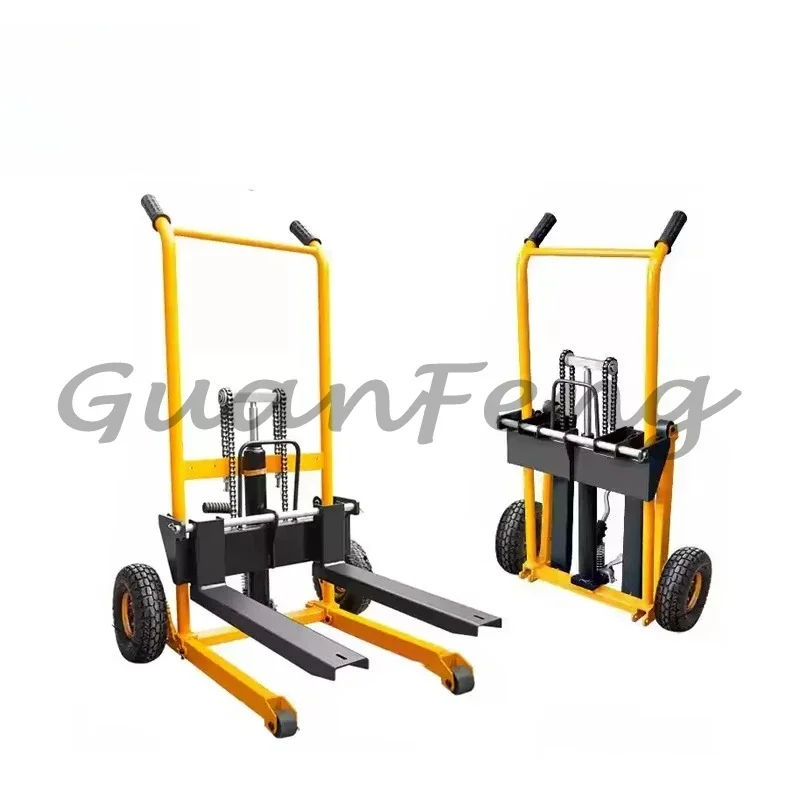 200kg Manual Hydraulic Pallet Stacker | Heavy Duty 2-Wheeled Sack Truck Hand Trolley