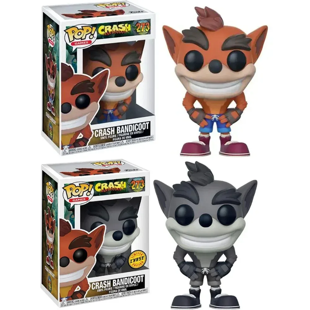 وصول جديد Funko Pop Games Crash Bandicoot # 273 ألعاب شخصيات الحركة هدية للأطفال بوب كراش بانديكوت - دمى الفينيل