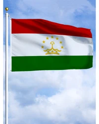 2×3FT Tajikistan Emblem Flag Polyester Printed Banner Tapestry For Decor