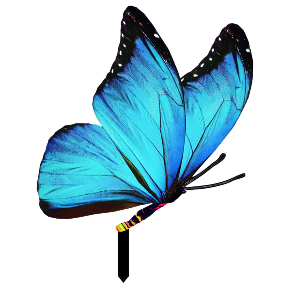 

Акриловая декоративная садовая подставка-бабочка, украшение для двора, патио, газона, садовый орнамент, имитация натуральной бабочки