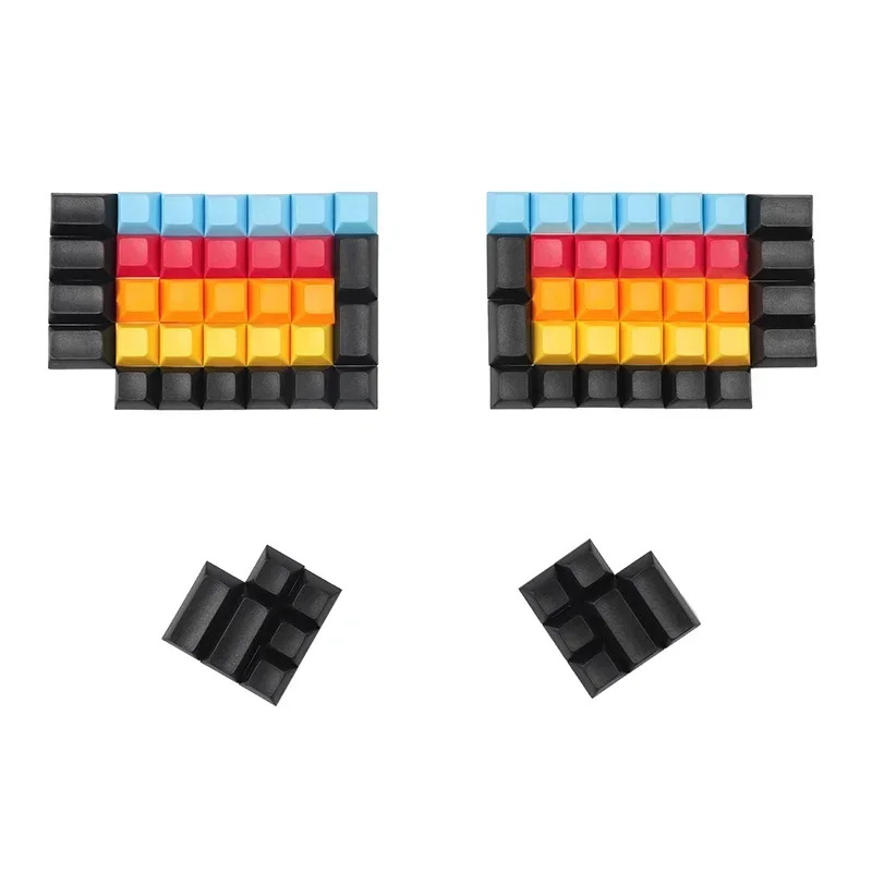 Imagem -02 - Ergodox-keycaps Personalizados de Teclado Dividido Ergo Pbt Keycap Dsa Laser Gravado Ponto Chave Cap para Jogos Presente Teclado Mecânico