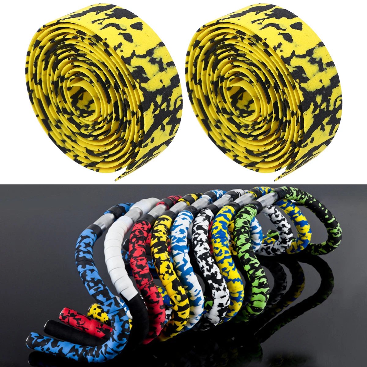 

2 Pairs Bike H Strap Lightweight PU Tape Anti scratch Cycling Wraps for Bicycle Sport Enthusiast