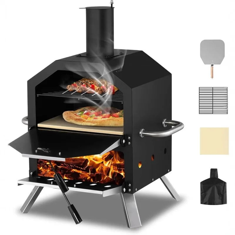 

12 inch pizza oven stainless steel PIZZA oven outdoor folding firewood grill