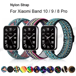 Replacement Wristband For Xiaomi Mi Band 10/9/8 Pro Strap Elastic Nylon Loop Bracelet For Redmi Watch 6/5/4 Watchband Accessorie