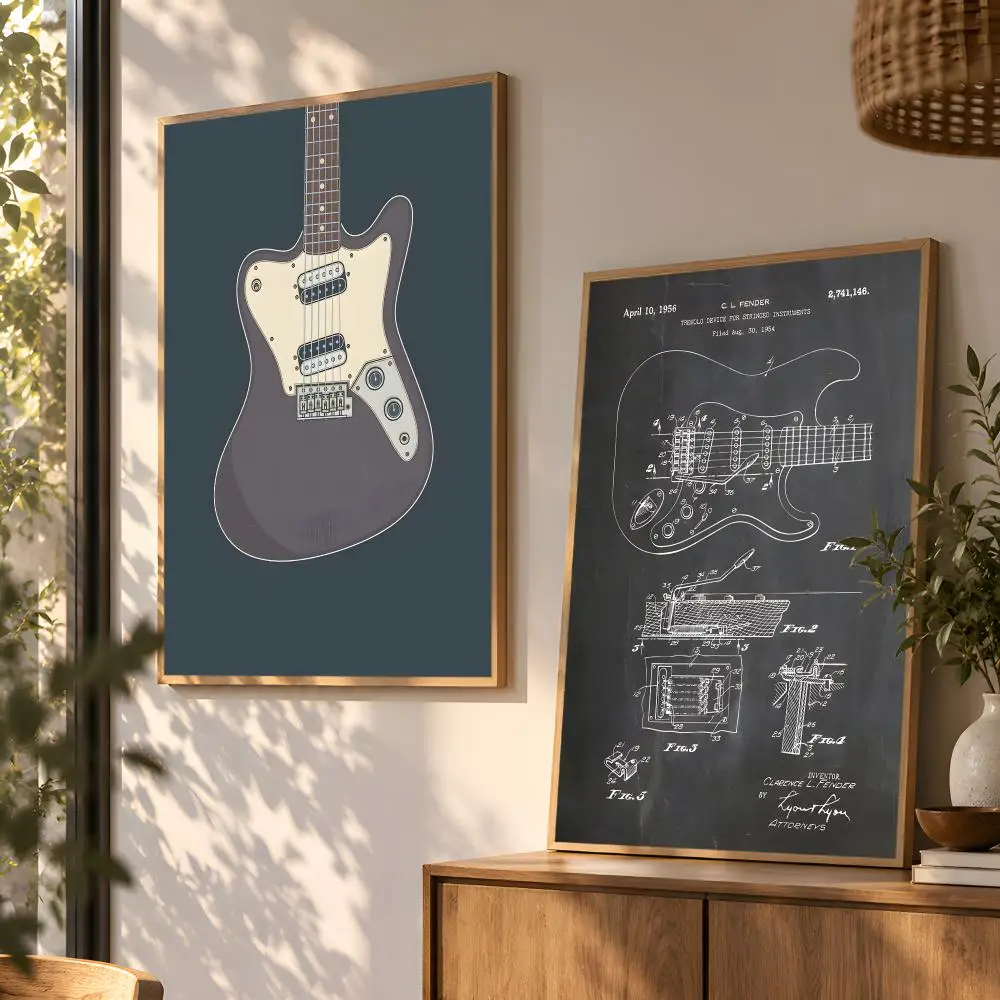 F-Fender Tremolo Poster Wall Art Home Decor Living Room Bedroom Office Dorm Apartment Gift