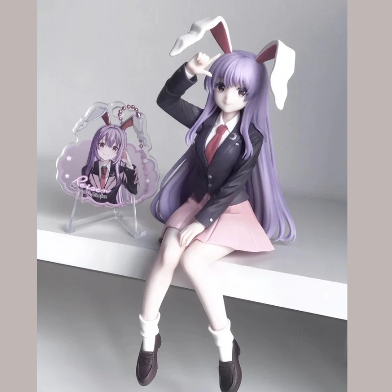 ฟิกเกอร์อนิเมะ Furyu Touhou Project Reisen Udongein Inaba แบบนั่ง ขนาด 15 ซม. ของแท้ ใหม่ ของสะสม ตกแต่งโต๊ะทำงาน ของเล่น