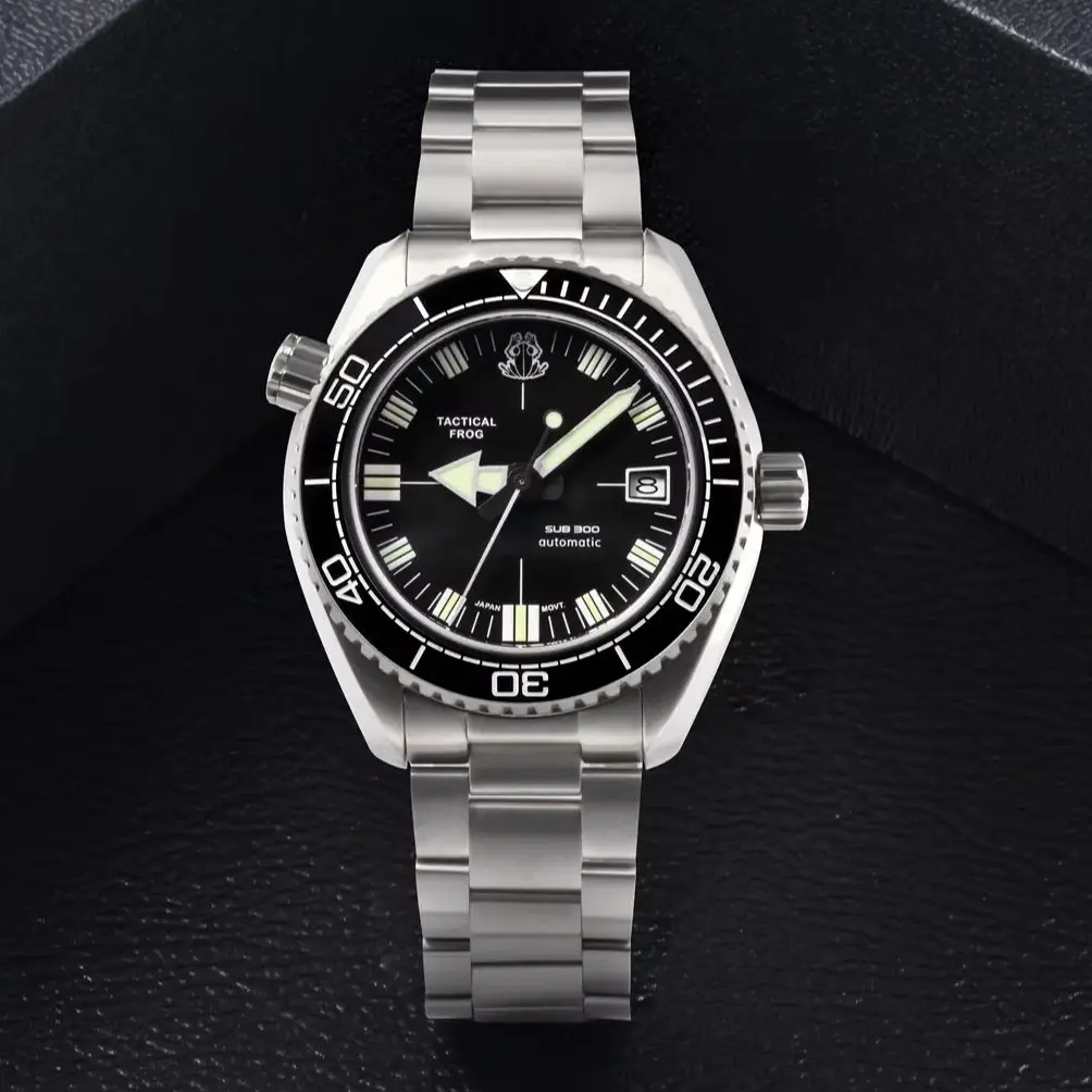 Tactical Frog New Men Automatic Watch 41mm Mechanical Wristwatch Titanium Dive 200M Waterproof C3 Luminous Sapphire Mirror NH35 view 2