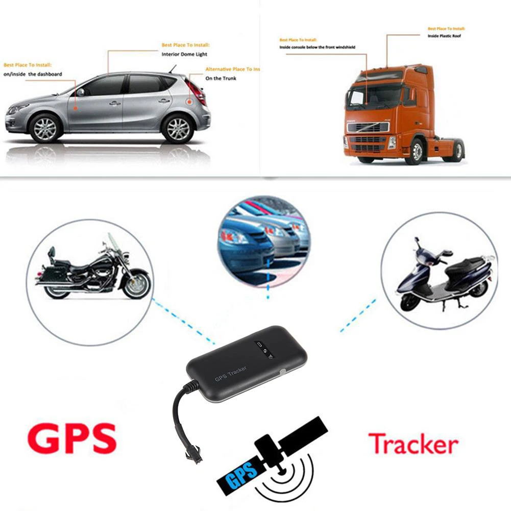 

GT02A Vehicle Car GPS GSM GPRS Tracker Real Time Tracking Device System Locator Portable Safe Use Support Google Map Links