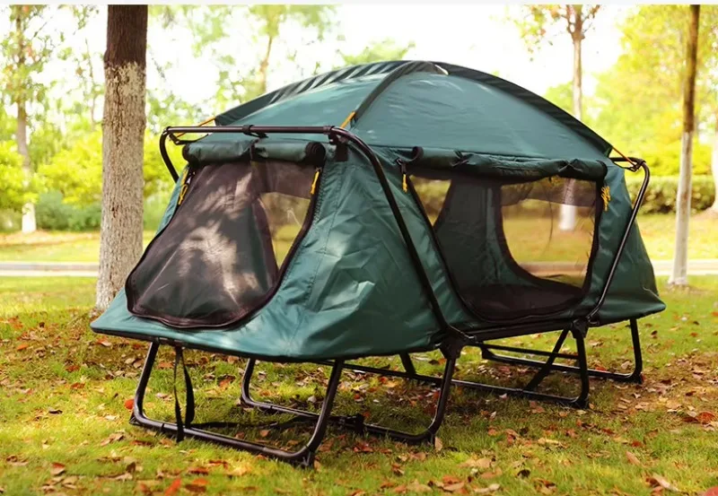 YTYINFactory Good Quality Compact Pop Up Portable Folding Outdoor Elevated All In One Camping Hiking Sleeping Cot Tent