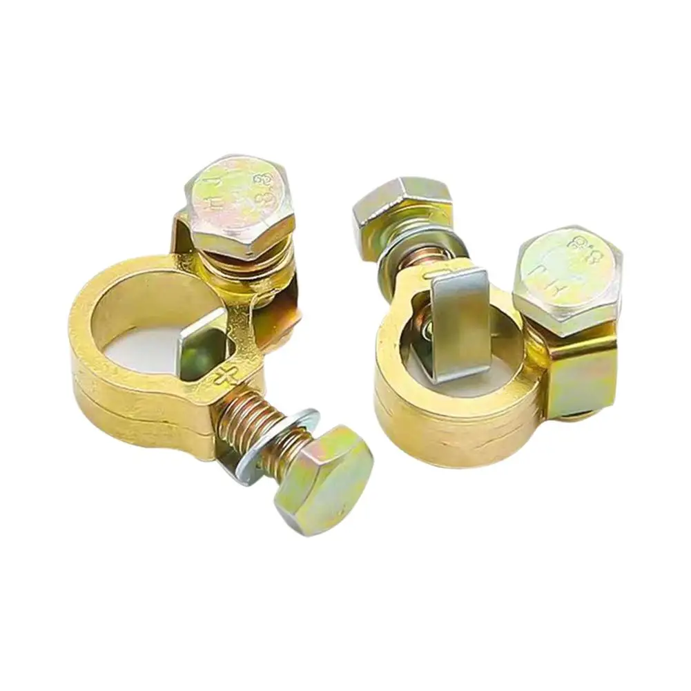 Multifunctional battery clip pure copper battery connector automotive exclamation mark thickened modified pile head anti-leakage